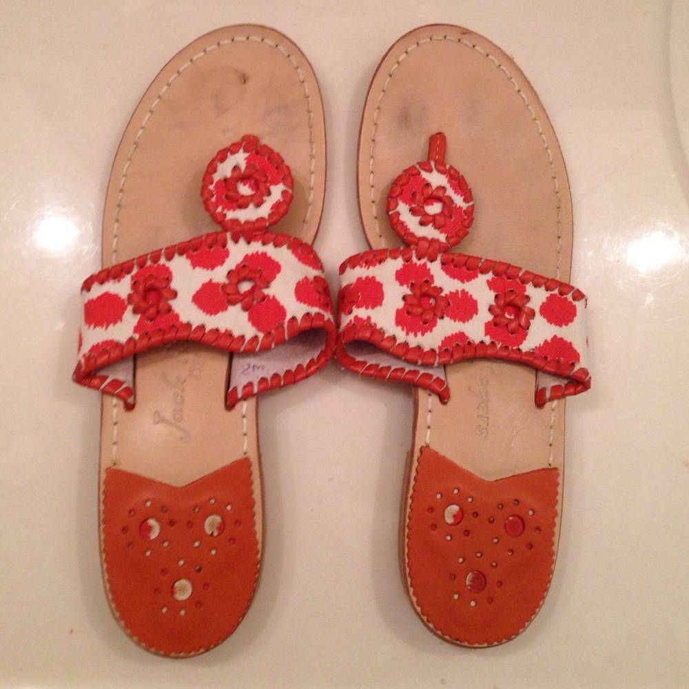 Jack Rogers orange sandals